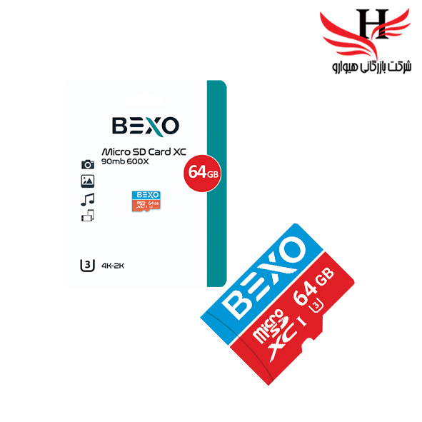 تصویر کارت حافظه بکسو با ظرفیت 64 گیگ باسرعت90MB